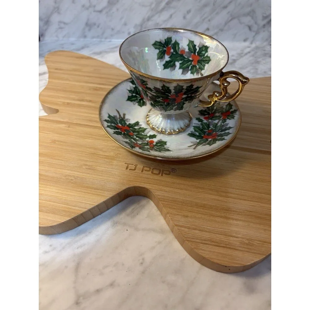 1940’s Ucacgo Japanese Lusterware Tea Cup & Saucer
